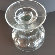 Set of 6 cups in molded glass pressed late nineteenth