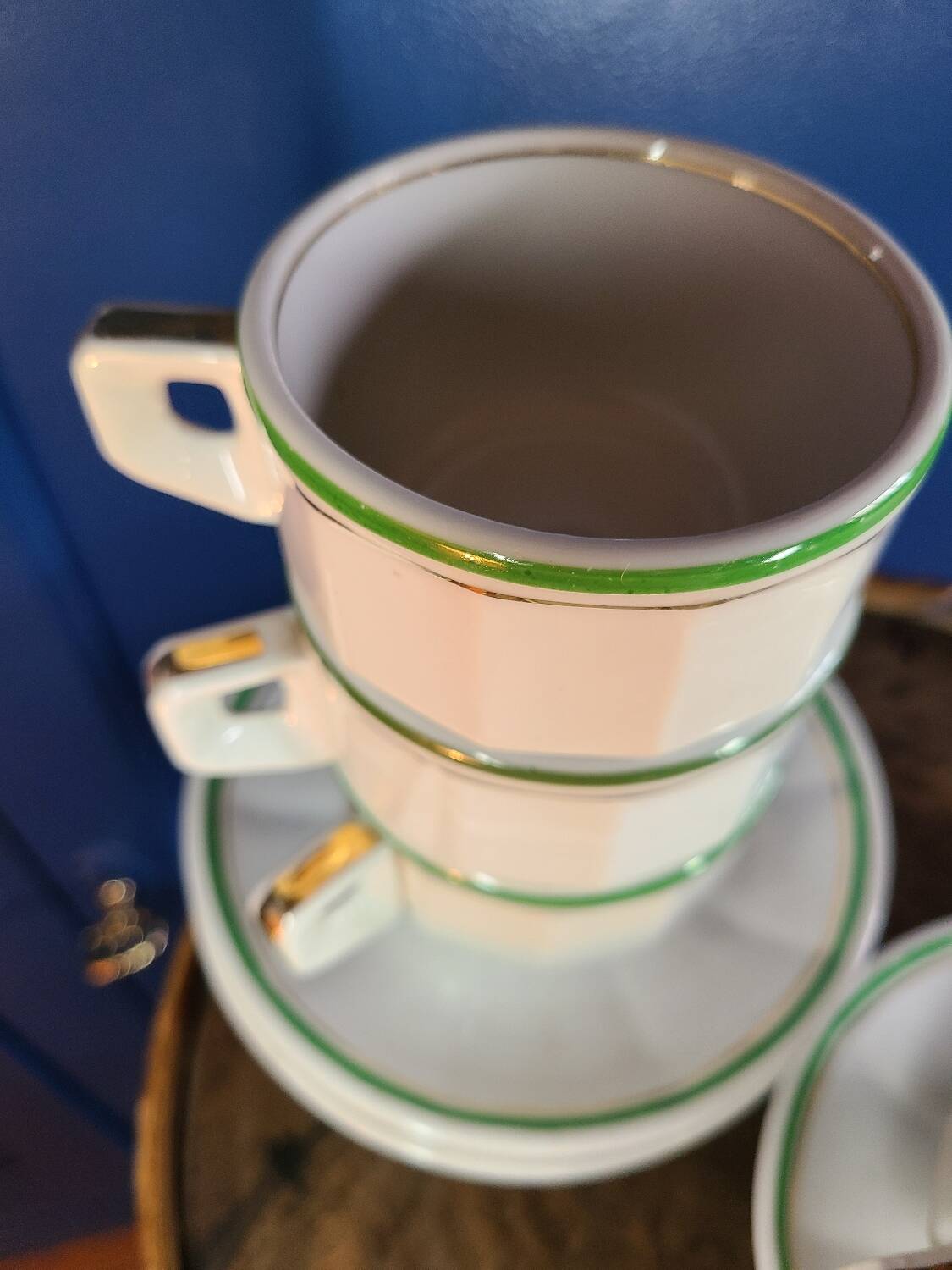 Vintage 70s Arbona Tours cups and saucers (set of 4)