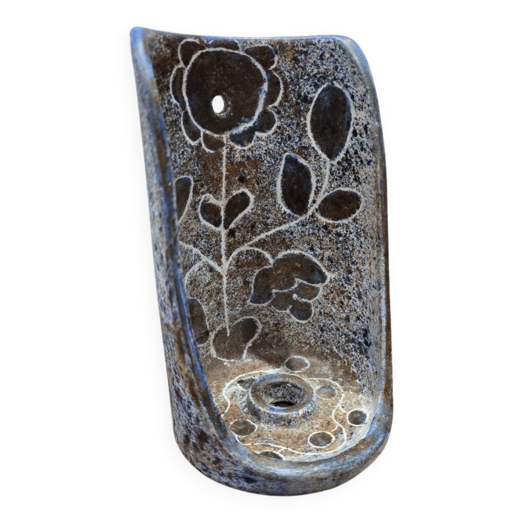 Glazed ceramic candlestick Bernard Buffat