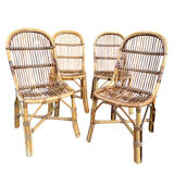 1960s rattan chairs from France