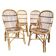 Chaises en rotin des années 60 France