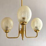 Vintage chandelier design amber globes