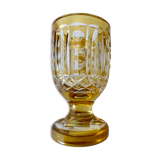Late 19th century Bohemian crystal vase