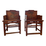 Paire de fauteuils chinois Qing-style