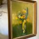 Framed reproduction "Wildflowers" after Odilon Redon