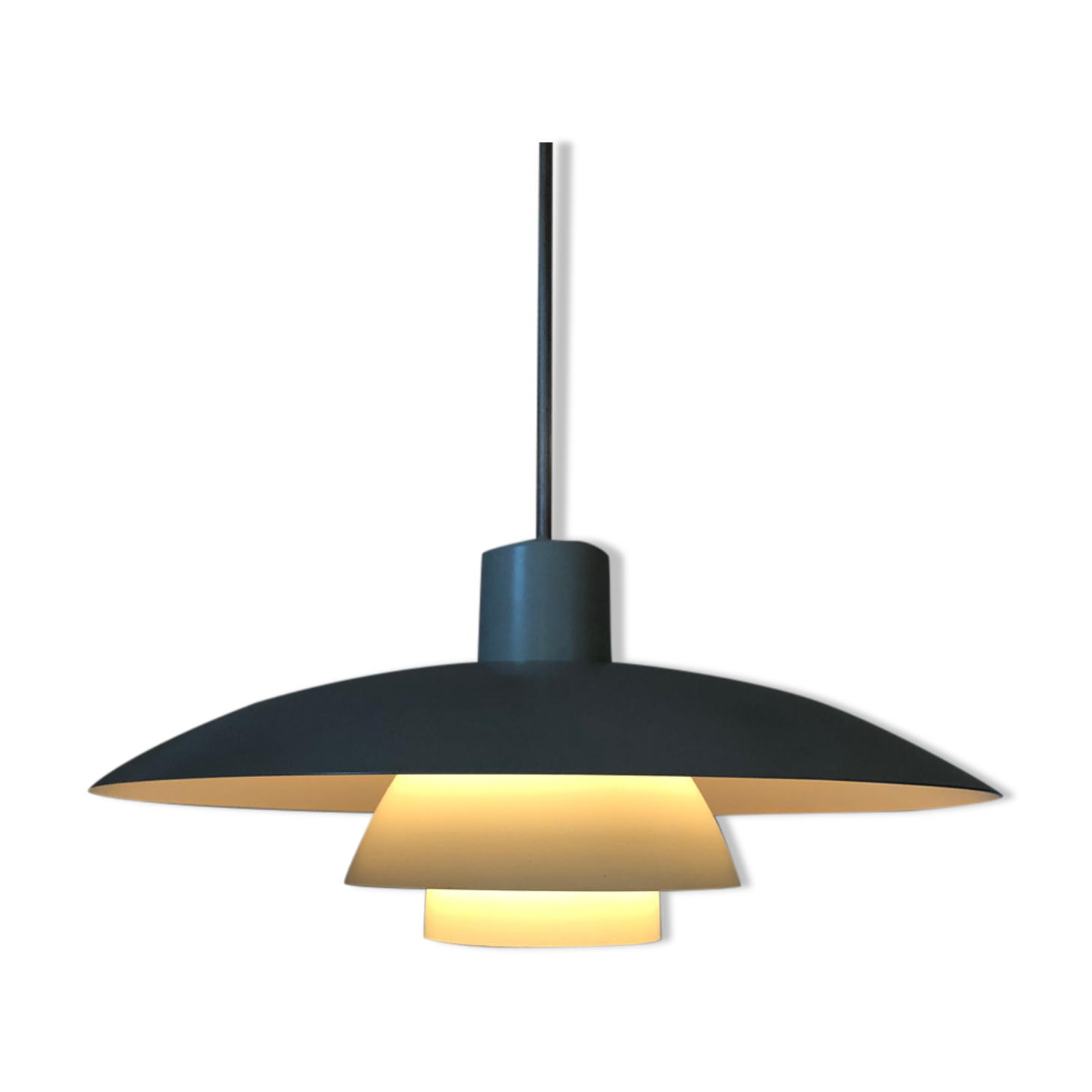Suspension PH 4/3 Louis Poulsen / White and orange