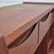 1960s, Danish chest of drawers, original condition, foldable mirror, solid teak wood.