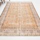 7x10 Pale Orange Floral Vintage Rug, 204x296Cm