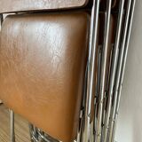 Vintage chrome folding chairs