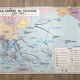 Vintage school map war in europe and the pacific mdi year 1975