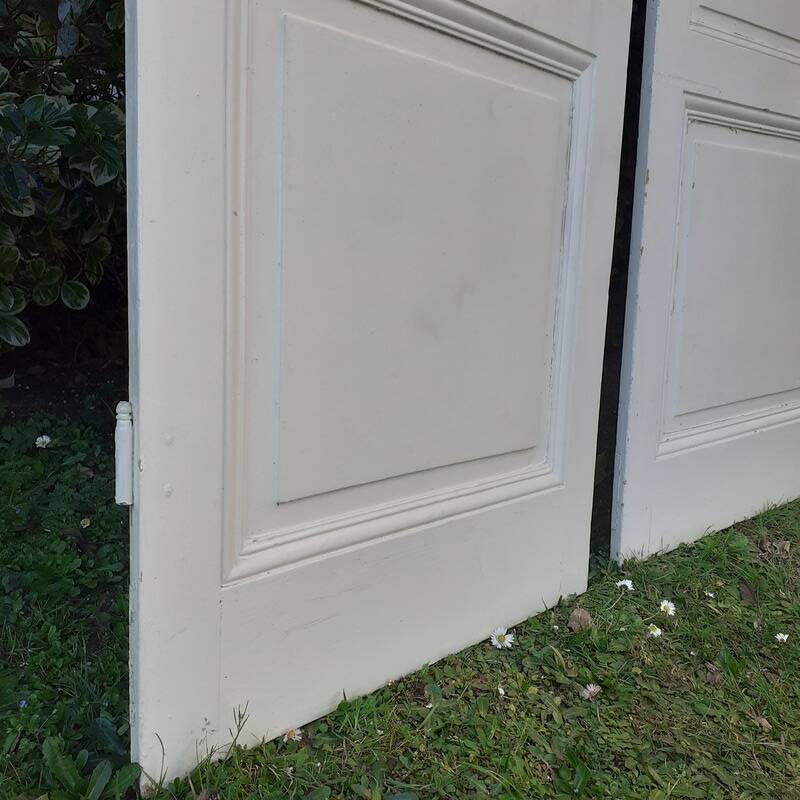 3 large old Haussmann-style wardrobe doors 19th century H260cm