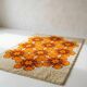 Grand tapis vintage original Flower power