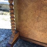 Davenport writing desk in fruitwood and burl veneer