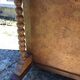 Davenport writing desk in fruitwood and burl veneer.