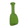 Vase en verre vert Kosta Boda signé avec détails bulles