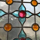 Cabochon stained glass 155x30