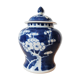 Chinese covered vase decoration Prunus early 20th