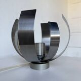 Oxar space age chrome flower wall light