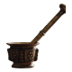 Old bronze mortar