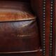 Cowhide Leather Club Chair in English Style