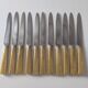 Set of 12 bakelite and stainless steel knives