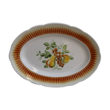 Oval ceramic plate