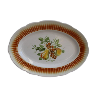 Oval ceramic plate