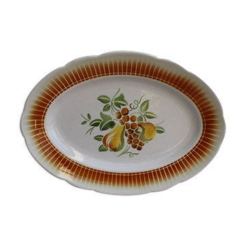 Oval ceramic plate
