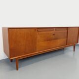 Vintage Scandinavian teak sideboard from the 60s by designer Edvard Valentinsen for Samcom