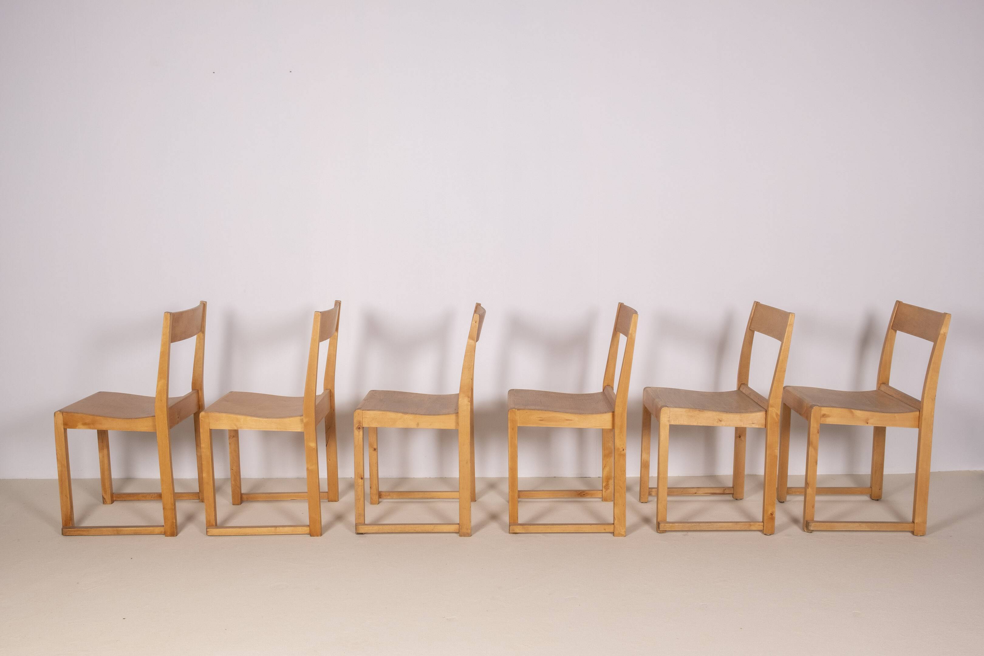 6x Sven Markelius Orchestra Chairs