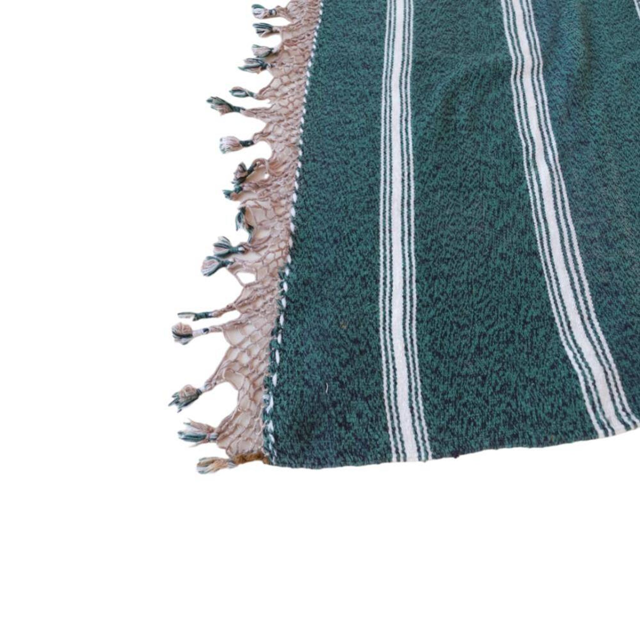couverture berbère haik à rayure - 187 x 368 cm