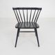 Black spindle back dining chair attrb. to Nesto, Denmark 1960's