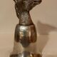 Calice or silver metal glass 19th century horse head
