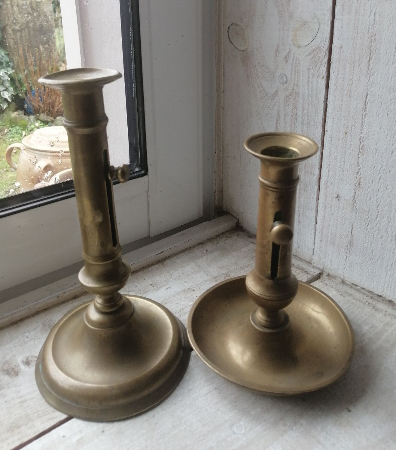 Brass candlesticks