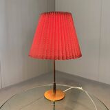 Brass table lamp with folded lampshade 1950’s