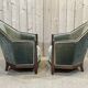Paire de fauteuils époque Art déco en acajou massif