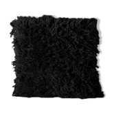 Coussin berbère noir en laine 40x40