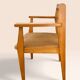 Mid-century armchair in blonde beech
