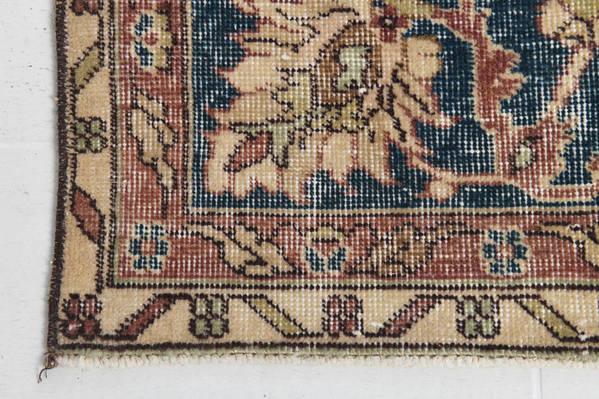 Terracotta Tones Pastel Decorative Vintage Persian Rug, 238x357 Cm