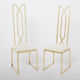 Pair of brass chairs Alain Delon for Jean Charles 1970
