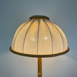 1970s rattan floor lamp