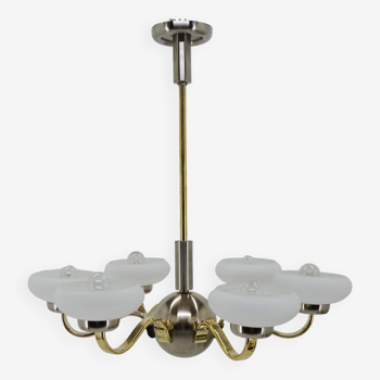 Large Art Deco Chandelier, 1930s, Restored