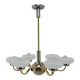 Large Art Deco Chandelier, 1930s, Restored