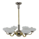 Large Art Deco Chandelier, 1930s, Restored