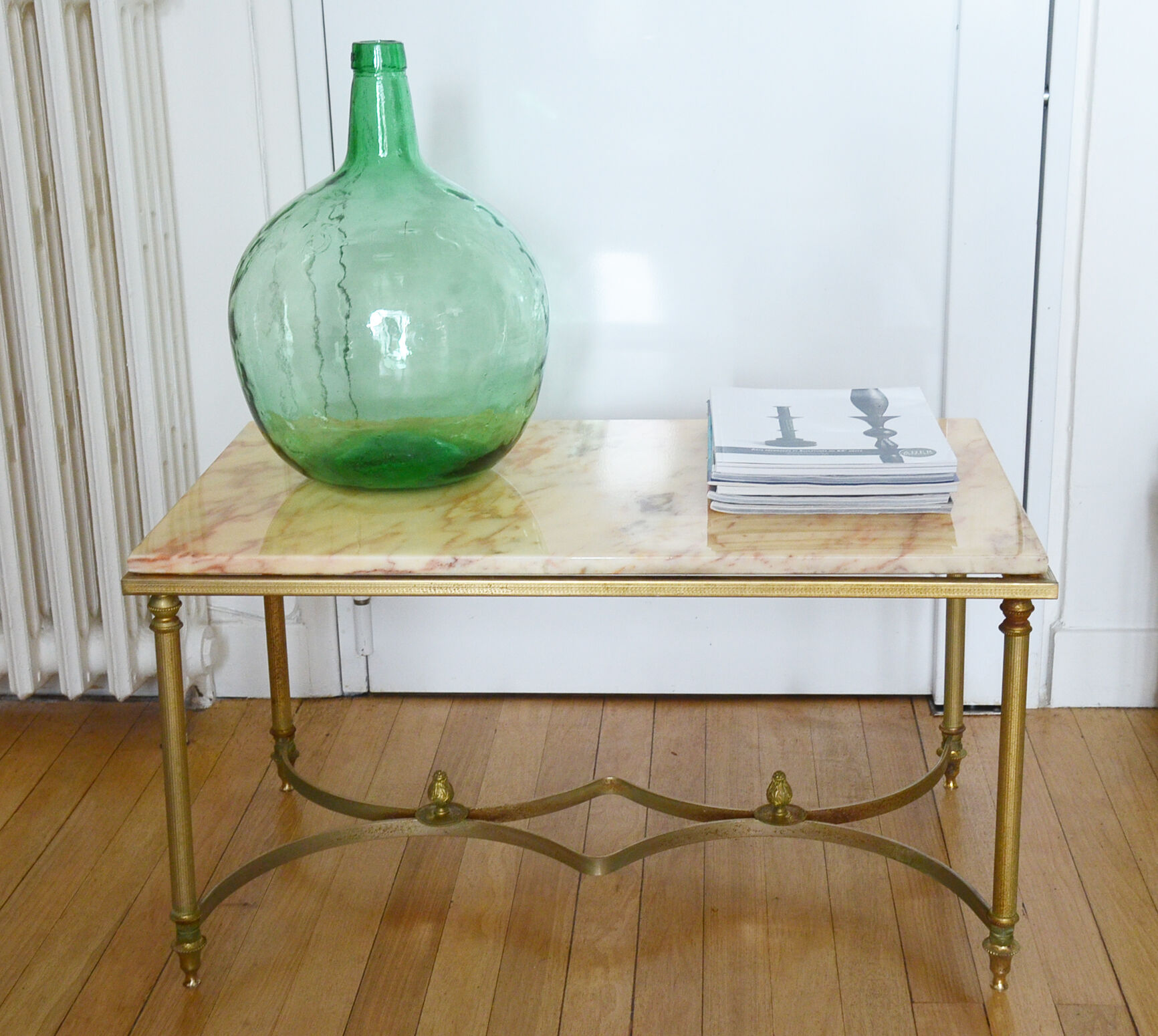 Table basse marbre années 60