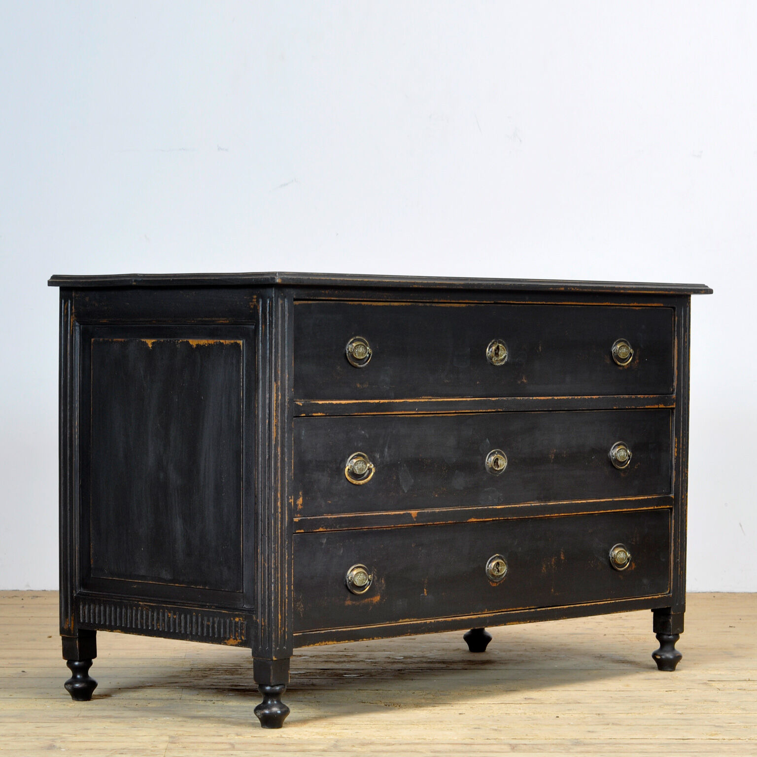 Commode en pin et chêne, vers 1920