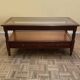 Wood and glass coffee table