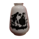 Small porcelain soliflore representing silhouettes couple 18th century
