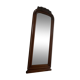 Antique mirror with mahogany frame and silver patinated mirror