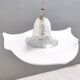 White Murano Glass Pendant Marked La Murrina, Italy, 1980s
